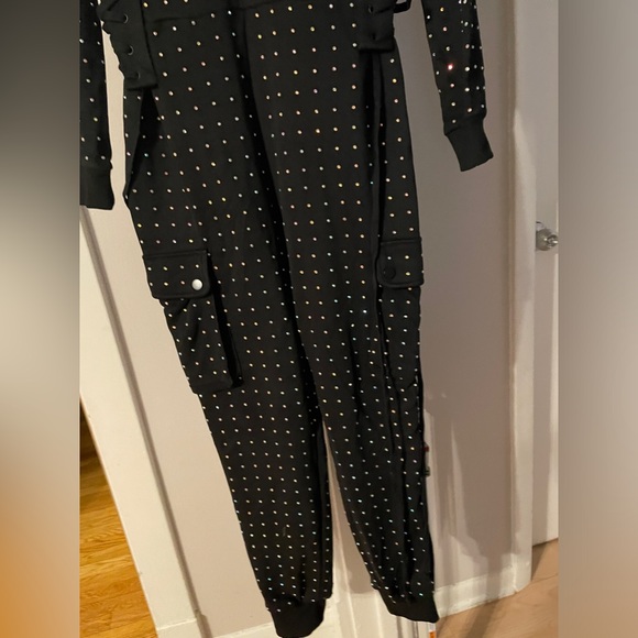 AKIRA Rhinestone Jumpsuit - Picture 2 of 8